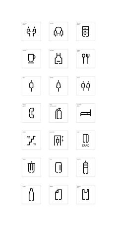 some type of symbols are shown in black and white