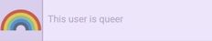 an image of a rainbow with the words this user is queen