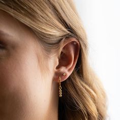 These minimalist, modern huggie hoops are perfect for an earring stack. The highly faceted Czech crystals reflect glints of light that are subtle but also dazzling :) Made of 14k gold plated brass. Designed and assembled in our Sonoma California studio. Earring Stack, Sonoma California, Calendar Gifts, Czech Crystal, Huggie Hoop Earrings, Minimalist Modern, Accessories Rings, Winter Accessories, Ring Bracelet