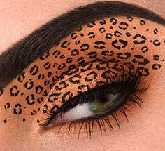 leapord print Makeup Factory, Zebra Wedding, Leopard Wedding, Tiger Makeup, Leopard Eyes, Leopard Makeup, Safari Wedding, Morticia Addams, Dramatic Makeup