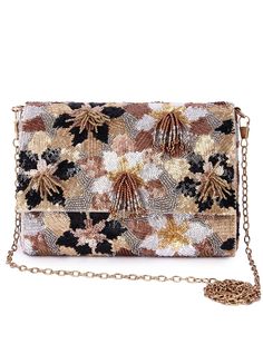 Floral Latkan Multi Bag The Purple Sack - Fabilicious Fashion