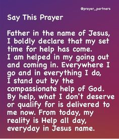 an image with the words say this prayer