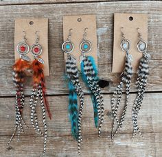 lightweight ready to ship earring set 5-7 inches long.  Perfect for a gift. Dream Catcher Earrings, Earrings Bohemian, Lightweight Earrings, Feather Earrings, Light Weight Earrings, Bridesmaid Gifts, Earring Set, Dream Catcher, Jewelry Earrings Dangle