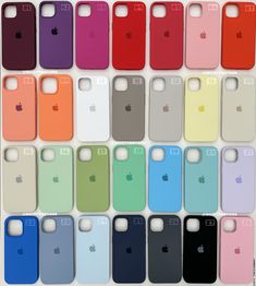 the iphone cases are all different colors