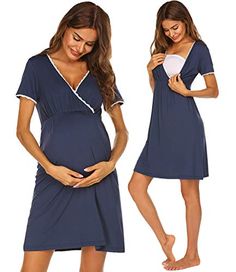 Maternity Dresses Casual, Elegant Maternity Dresses, Maternity Nightgown, Labor Gowns, Casual Maternity Dress, Maternity Nightwear, Nursing Nightgown, Lace Maternity Dress, Short Sleeve Lace Dress