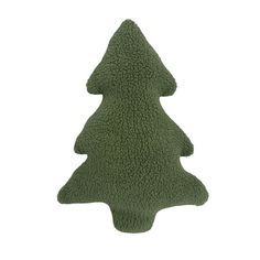 a green stuffed christmas tree on a white background