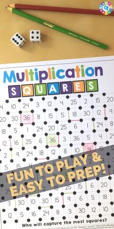 This FREE multiplication game is a great way to get students to practice their multiplication facts in math centers! Multiplication Flash Card Games, Fun Ways To Practice Multiplication Facts, Multiplication Fluency Games, Multiplication Game, Teaching Multiplication