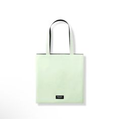 Prada Beauty Shoulder Tote Bag (Light Green) 100% Recycled Material Brand New With Out Tag Modern Recyclable Bags For Everyday Use, Modern Everyday Recyclable Bags, Trendy Everyday Recyclable Bags, Green Recyclable Shoulder Bag For Everyday, Everyday Green Recyclable Shoulder Bag, Functional Recyclable Bags, Recyclable Square Shopping Bag, Green Recyclable Bags, Prada Hobo Bag