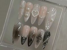 3d Gel Nails, Nails With Pearl, Trendy Manicure, Gel X Nails, X Nails, Perfect Manicure, Nails Today