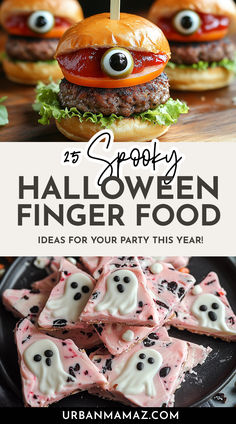 Spooky Halloween finger food ideas for your party this year Spooky Finger Foods For Halloween Party, Halloween Appetizer Ideas Party Snacks, Diy Halloween Food Snacks, Halloween Tea Party Food Ideas, Halloween Bites Ideas, Halloween Carnival Food Ideas, Healthy Halloween Appetizers For Party, Halloween Party Snacks Savory, Halloween Food Fingers