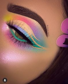 Crazy Eyeshadow, Makeup Names, Makeup History, Halloween Make-up Looks, Mekap Mata, Makeup Memes, Makeup Tumblr, Make Up Videos