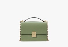 Deco Chain Shoulder Bag | KATE SPADE Luxury Green Kate Spade Bag, Luxury Kate Spade Formal Shoulder Bag, In My Bag, Chain Shoulder Bag, Kate Spade Bag, My Bag, Art Deco Style, Deco Style, Handbags On Sale