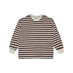 Unisex Contrasting Stripe Long Sleeve T-Shirt - graphictee.co Striped Long Sleeve Tops For Streetwear, Striped Crew Neck Top For Fall, Fall Striped Crew Neck Top, Oversized Striped Tops For Streetwear, Striped Long Sleeve T-shirt For Streetwear, Striped Oversized Crew Neck Top, Oversized Striped Crew Neck Top, Striped Long Sleeve Relaxed Fit T-shirt, Oversized Long Sleeve Casual T-shirt