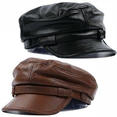 This item is for one hat only. Please allow 1-2cm discrepancy due to different measurement method. Material: pu leather Color: black, brown Hat Circumference M: 56-58cm/22-22.8 inch Hat Circumference L: 58-60cm/22.8-23.6 inch Hat Circumference XL: 60-61cm/23.6-24 inch SKU: 923-B090 TY Cool Fashion Accessories, Newspaperboy Hat, Cool Caps Hat, Black Leather Beret, Barret Hat, Pageboy Hat, Raccoon Hat, Brown Leather Hat, Leather Fashion Men