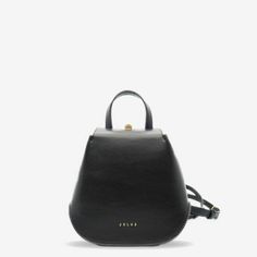 Mini-pear-black-thumbnail-1.jpg Small Leather Backpack, Origami Bag, Backpack For Women, A Cell, Leather Hide, Daily Essentials, Affordable Luxury, Mini Backpack, Phone Bag