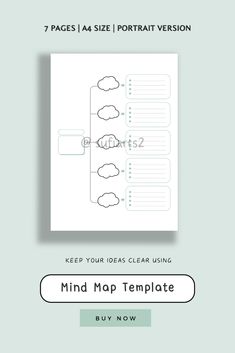 ✨ Elevate your planning and creativity with our Mind Map Template. Click "Add to Cart" and start turning your ideas into action! 💭💡

Get organized and inspired! 🌟📌

***BUNDLE INCLUDES***
- 6 + 1 EXTRA Mind Map Printable Templates
- Portrait orientation
- 210mm x 297 mm
- You can use the templates over and over again
- Print and you can enjoy your mind map to ease you brainstorm an ideas.