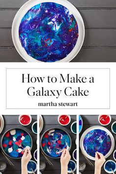 how to make a galaxy cake with martha stewart