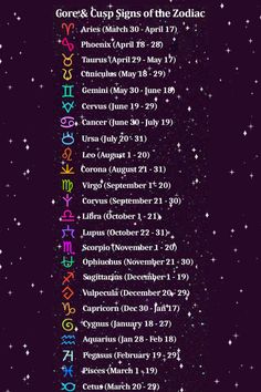 the zodiac sign is displayed on a purple background with stars and space in the background