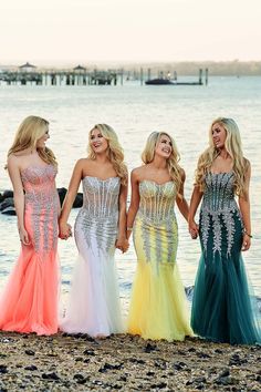 Jovani 5908 is a strapless mermaid gown with embellishment detail. Strapless Mermaid Dress, Embellishment Details, Mermaid Gown, Mermaid Dress, Neon Pink, Perfect Dress, Hot Pink, Lilac, Bridesmaid Dresses