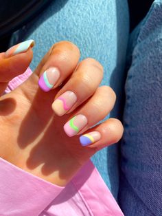 Casual Summer Nails, Classy Acrylic Nails, Girls Nails, Minimalist Nails, Dream Nails