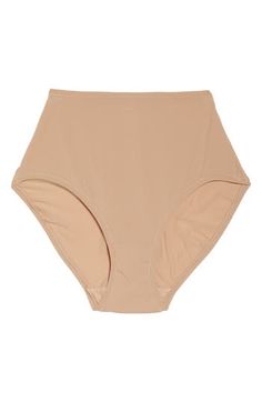 Enjoy the classic look of briefs while retaining the breathability of quick-dry fabric with this comfortable option from Kim Kardashian West's SKIMS. Reflecting the brand’s passion for underwear solutions for every body, this style that hits right below the natural waist—available in four different colors—is destined to be a part of your regular rotation. Cotton-lined gusset 79% nylon, 21% spandex Machine wash, tumble dry Imported Women's Clothing Supportive Full Coverage Swimwear With Seamless Construction, Supportive Seamless Swimwear With Full Coverage, Supportive Seamless Full Coverage Swimwear, Supportive Swimwear With Moderate Coverage, Supportive Smoothing Swimwear Briefs, Supportive Smoothing Brief Swimwear, Seamless Second-skin Nylon Bottoms, Beige Full Coverage Stretch Swimwear, Supportive Solid Color Brief Swimwear