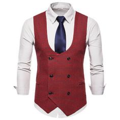 Houndstooth Suit, Double Breasted Blazer, Vest Top, Main Colors, Vest Dress, Fashion Lover, Double Breasted, Blazer, Clothes