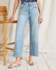 DL1961 Hepburn Wide-Leg High-Rise Vintage Jeans Petite Height, Batwing Top, Trendy Jeans, Cute Pants, Elegant Drapes, Woven Raffia, Garnet Hill, Tall Girl, Lace Inset