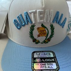 Cap With Guatemala Embroidered On The Front Guatemala, One Size Fits All, Full Service, Projects To Try, Color White, Mens Accessories, Fast Delivery, Hats, White