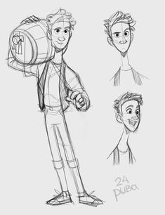 some character sketches for the upcoming disney movie