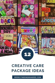 the top ten creative care package ideas for kids to use in their crafts and crafts