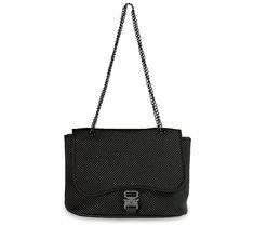 Pop Ups Brand neoprene flap buckle bag with chain strap is the perfect blend of style and functionality. This medium-sized bag features a cool click buckle and a stylish, adjustable chain handle that can be worn as a crossbody or over the shoulder. From Pop Ups Brand. Black Flap Bag With Chain Strap, Chain Strap Top Handle Flap Bag For Shopping, Modern Box Bag With Chain Strap And Top Handle, Black Flap Shoulder Bag With Chain Strap, Top Handle Bags With Chain Strap For Shopping, Modern Black Detachable Bag Strap, High-end Bags With Chain Strap And Top Handle, Buckle Bags, Medium Sized Bags