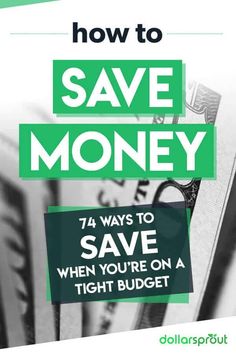 an advertisement for save money with the words, how to save money