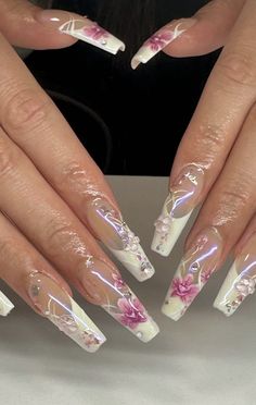 Kali Uchis Orquideas Nails, Blue Gel X Nail Designs, Orquideas Kali Uchis Nails, Cat Eye Aura Nails, Simple Glam Nails, Kali Uchis Nail Ideas, Orquideas Nails, Detailed Nails