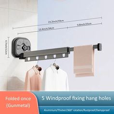 the 5 windproof fixing hanger holds clothes