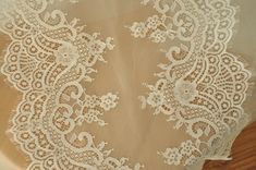 Soft and graceful French Chantilly eyelash lace fabric trim, double finished scalloped borders, graceful floral embroidery . Width is about 41 cm / 16. 14 '' Price is for 3 yards in one piece, this lace is cut as 3 yards one piece, if you order 2 , you will get 3 yards in 2 pieces, not continuous piece . Great choice for wedding dress, bridal gown, bridal veil, wedding accessories, tops, lace shrug . * Wholesale acceptable ! Similar items https://www.etsy.com/listing/278317372/3-yards-french-ale Cream Lace Tulle Fabric With Scalloped Lace, Lace Patchwork Fabric For Wedding, Cream Lace Trim Fabric For Wedding, Ecru Lace With Lace Trim For Wedding, Elegant Cream Lace Fabric And Notions, Cream Tulle Lace Fabric With Lace Work, Cream Lace Tulle Fabric With Lace Trim, Cream Tulle Fabric With Lace Trim, Elegant Lace Fabric With Lace Trim