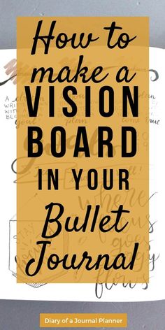 How To Create A Gyst Binder, Vision Board Book Ideas, Journal Ideas For Adults, Journal Sections, Bullet Journal Vision Board, Everything Journal, Journal Vision Board, Vision Journal, Create A Journal