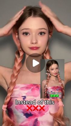 Helloitsjessicaa hairstyles + makeup on Instagram: "Try this next time to make your twin braids even prettier 💕

#hairinspo #hairhacks #hairstyles #hairtutorial #braidhairstyles #coquettehair #hair #explore #fypage" Twin Braids, Hair Tips, Hair Tutorial, Hair Inspo, Braided Hairstyles, Twins, Braids, Make Your