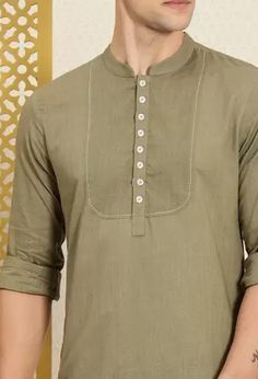 Gents Kurta, Men Kurta, Short Kurta, Collarless Shirt, Interesting Design, Linen Shirts, Mens Wear