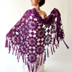 Plum Purple Shawl, Aubergine Wrap, Cotton Evening Scarf, Bridal Wedding Shawl, Gift for Her, Fringed Boho Cover Up, Eggplant Shawl, Summer - Etsy Purple Shawl, Evening Scarf, Lace Gloves, Wedding Shawl, Plum Purple, Shawls And Wraps, Bridal Wedding, Eggplant, Wedding Bridal