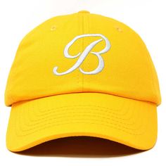 CUSTOM DESIGN - Initial Letter B Embroidered on front panel using Premium Stitched Threading NATURAL COTTON AND COMFORTABLE - Made with 100% Cotton, Soft on the skin, Light weight EASY TO ADJUST SIZING - Adult Womens , Adjustable 51 CM to 60 CM, fits Small , Medium , and Large ( S / M / L) PERFECT EVERYDAY HAT - Great for Personal Expression , Gifting , and Organization/Team Representation Available in: Beige, Black, Dark Green, Gold, Gray, Hot Pink, Kelly Green, Khaki, Lavender, Light Blue, Lig Pink Kelly, Letter Q, Letter O, Womens Baseball Cap, Letter B, Initial Letter, Caps For Sale, Custom Monogram, Initial Letters