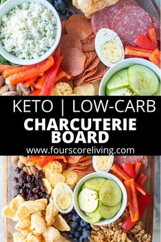 the keto low carb charcute board is ready to be eaten