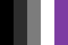 purple and black color scheme with vertical stripes