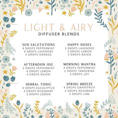 Spring Diffuser Blends, Diffuser Blends Young Living, Summer Diffuser Blends, Candle Blends, Doterra Diffuser Blends, Essential Oil Combinations, Doterra Essential Oils Recipes, Essential Oil Diffuser Blends Recipes, Young Living Essential Oils Recipes