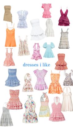 Casual Preppy Outfits, Cute Summer Dresses, Really Cute Outfits, Summer Fashion Outfits