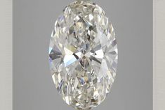 an oval cut diamond on a white background