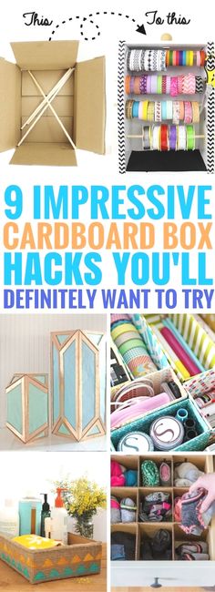 9 impressive card board box hacks you'll definitely want to try - out