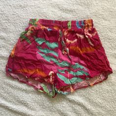 Nwt Women’s Shorts Size Small Pink Shorts With Built-in Shorts For Day Out, Pink Casual Short Bottoms, Casual Pink Short Bottoms, Pink Beachwear Shorts For Beach, Casual Pink Bottoms For Day Out, Casual Pink High-waisted Shorts, Multicolor Beach Bottoms For Day Out, Multicolor Bottoms For Beach Season Day Out, Multicolor Beachwear Bottoms For Day Out