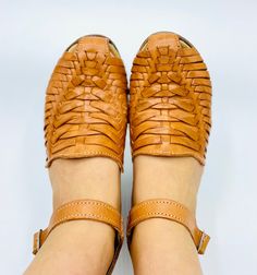 Handmade with intricate woven leather, these strap high heel huaraches are comfortable, classic, and cute! A versatile look that can be dressed up or dressed down, you'll love the stability and practicality of this timeless shoe. Genuine Leather Honey Tan Handmade in Mexico Pro-tip! These naturally run large so if you order a size 7, you will be receiving a size 6. Trust us, it will fit like a 7! Which means if you are a half size, size down. For example, if you are a 7.5 a size 7 should fit you Timeless Shoes, Dressed Down, High Heel, High Heels, Honey, Genuine Leather, Size 7, Size 6, Running