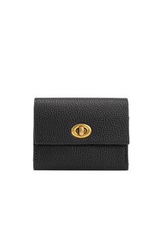 Crafted with a turn lock closure and made from vegan leather, the Rita card case is perfect for those looking for an elegant, sophisticated accessory. Designed with a pebbled finish and faux suede lining. Vegan Leather 4"W x 3.25"H x .75"D Turn-Lock Closure Brass-Tone Hardware Two Card Slots Faux Suede Lining Melie Bianco, Card Case Wallet, Black Card, Zero Waste, Card Wallet, Wallet Case, Card Case, Faux Suede, Art Set