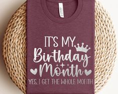 Get your order now: Peckshirt  Birthday Month Shirt, Birthday Queen Shirt, Birthday Gift Shirt, Birthday Shirt For Women, Birthday Crew Shirt, Birthday Party Shirt - Print In Your Way Name Print Tops For Birthday, Birthday Queen Shirt, Birthday Shirt For Women, Queen Shirt, Summer Graphic Tee, Birthday Queen, Queen Shirts, Birthday Party Shirt, Women Birthday